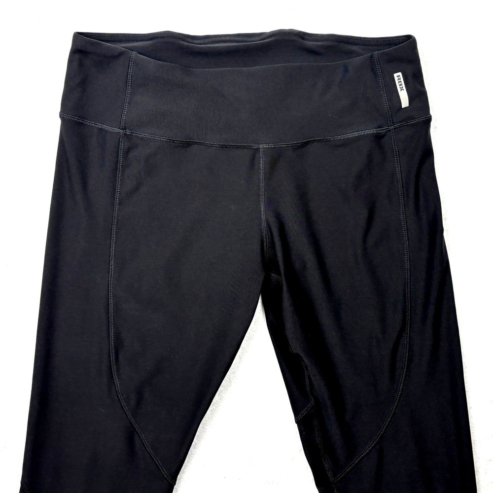 RBX Womens XL Black High Rise Athletic Pocket 7/8 Ankle Leggings CR6253 - Picture 2 of 9